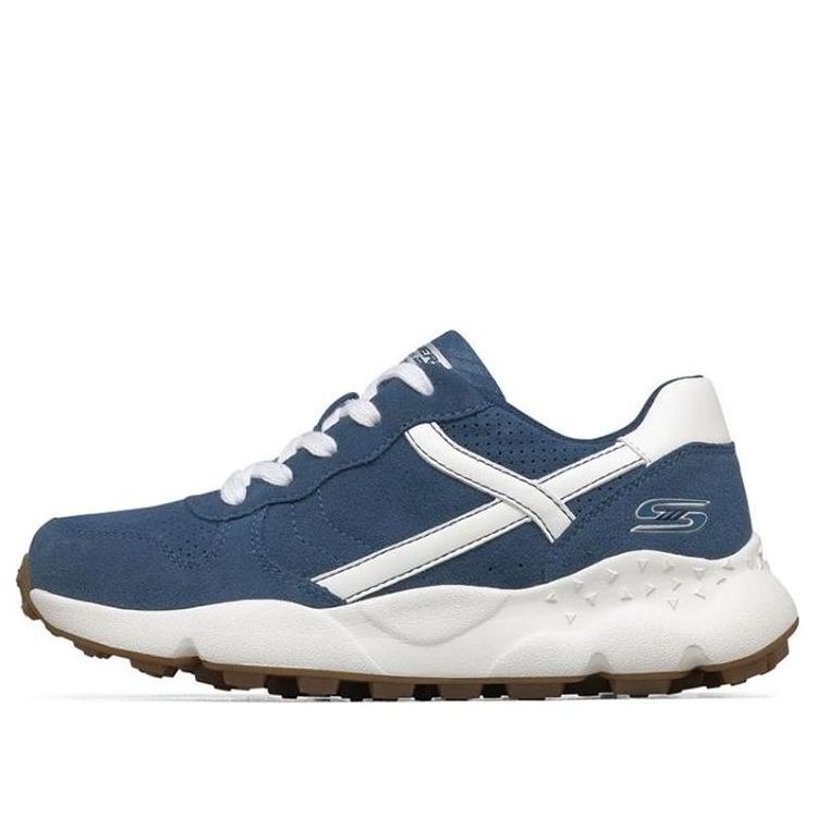 (WMNS) Skechers Bobs Gosan Running Shoes Blue/White/Brown 117139-BLU