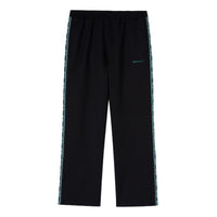 Men's Off-White Bright Logo Straps Sports Pants/Trousers/Joggers Version Black OMFA012C99FAB0018785