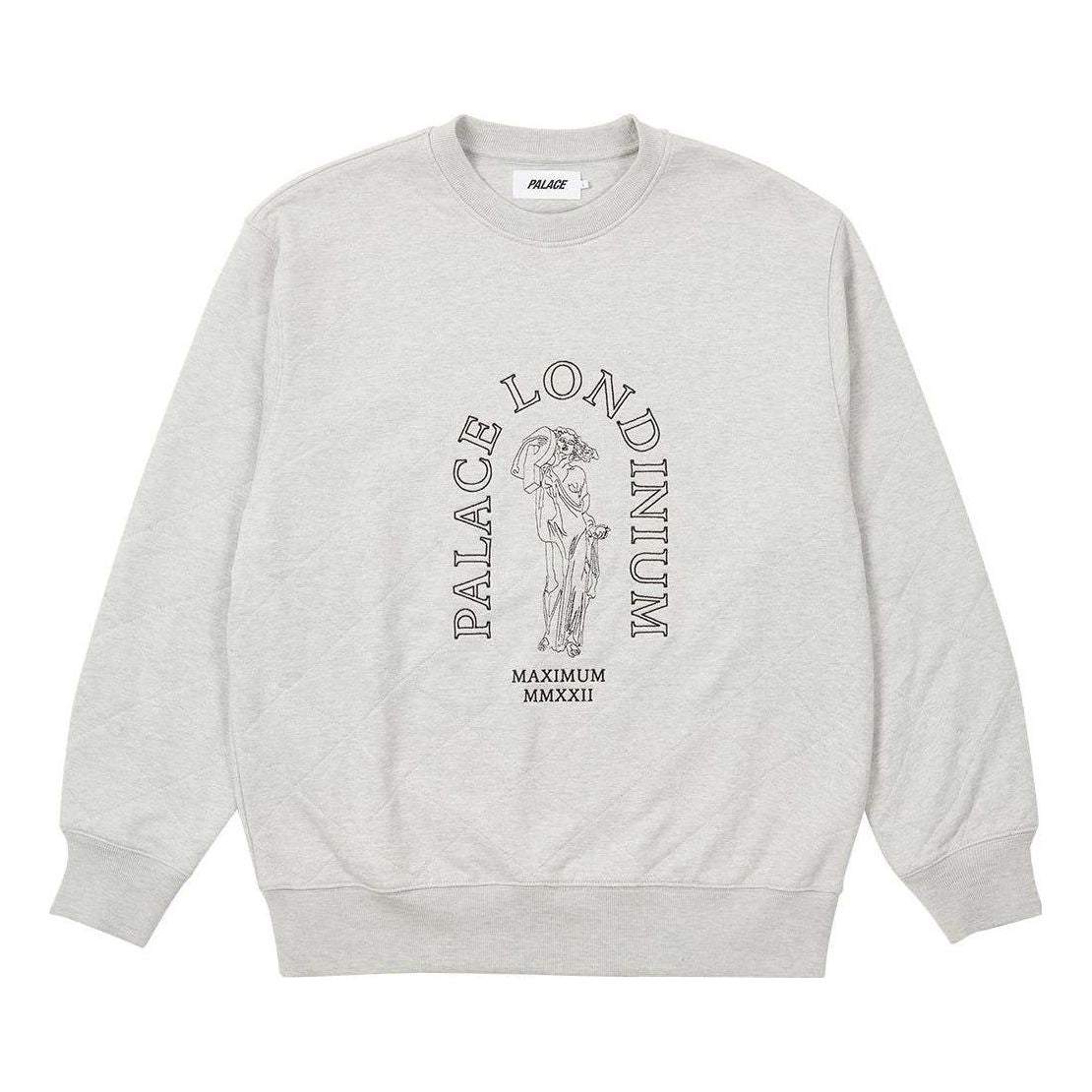 Palace FW22 Diamond-Shaped Quilted Print Sweater 'White' P23CS227