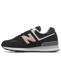 (WMNS) New Balance 574 Series Low Tops Retro Black Pink WL574OI2