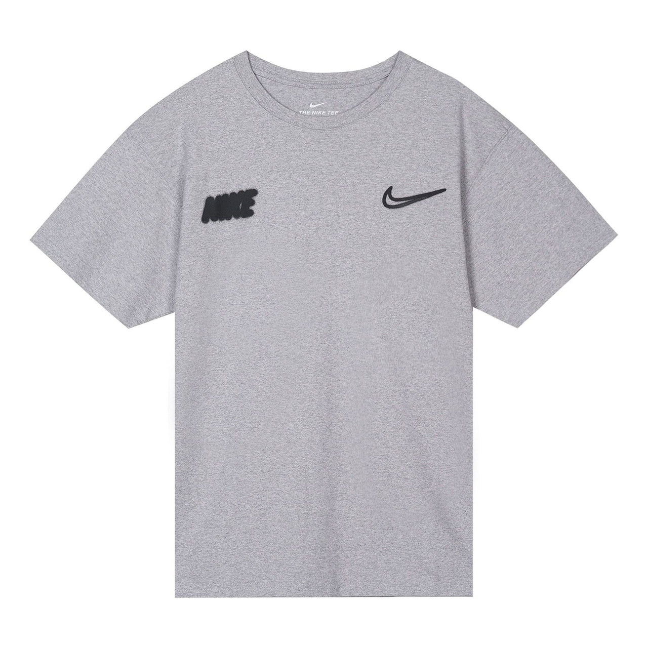 Nike Alphabet Logo Graffiti Round Neck Short Sleeve Gray CW5583-902