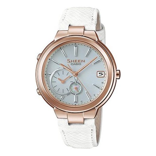 CASIO SHEEN Series TIME RING Series Bluetooth Business Watch White Analog SHB-200CGL-7A