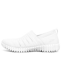(WMNS) Skechers Go Walk Smart Slip-On Shoes White 124043-WHT