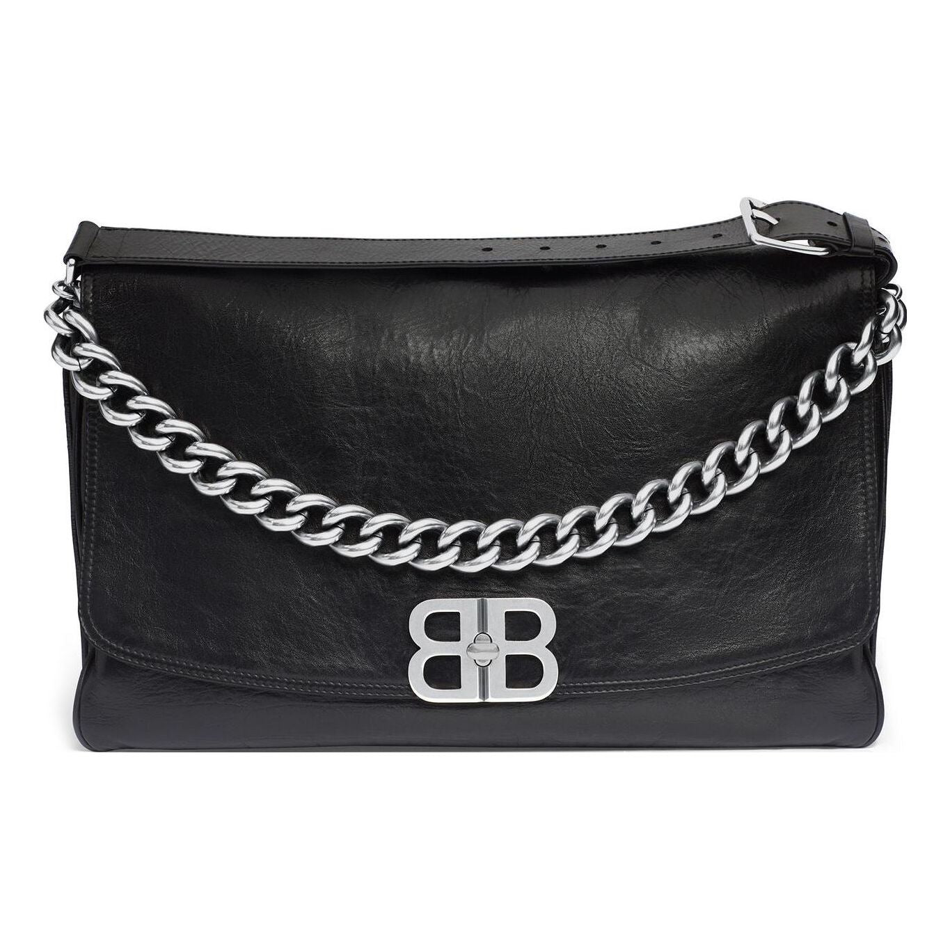(WMNS) Balenciaga Bb Soft Large Flap Bag 'Black' 7484882AAI41000