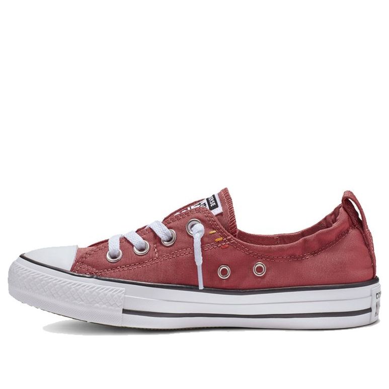 (WMNS) Converse Chuck Taylor All Star Shoreline Slip Low Top Canvas Red White 565242F