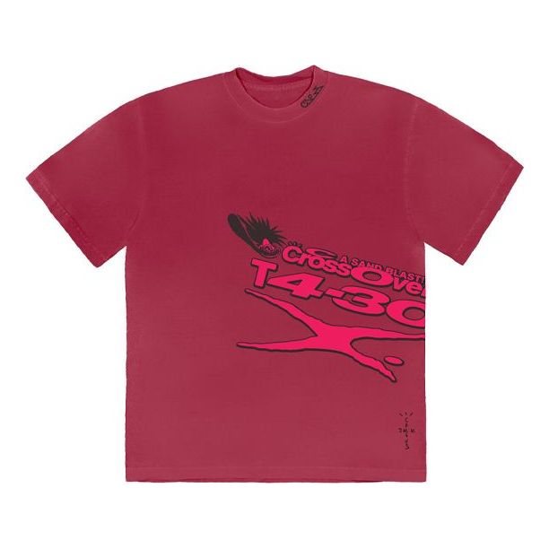 Travis Scott Unisex Cactus Jack CROSSOVER Series Printing Red TC-54