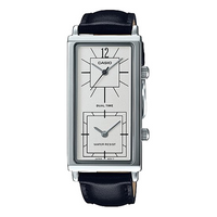 CASIO Enticer Series Quartz Watch Leather Strap Stainless Steel Case 3 0 Meter Waterproof LTP-E151L-7B
