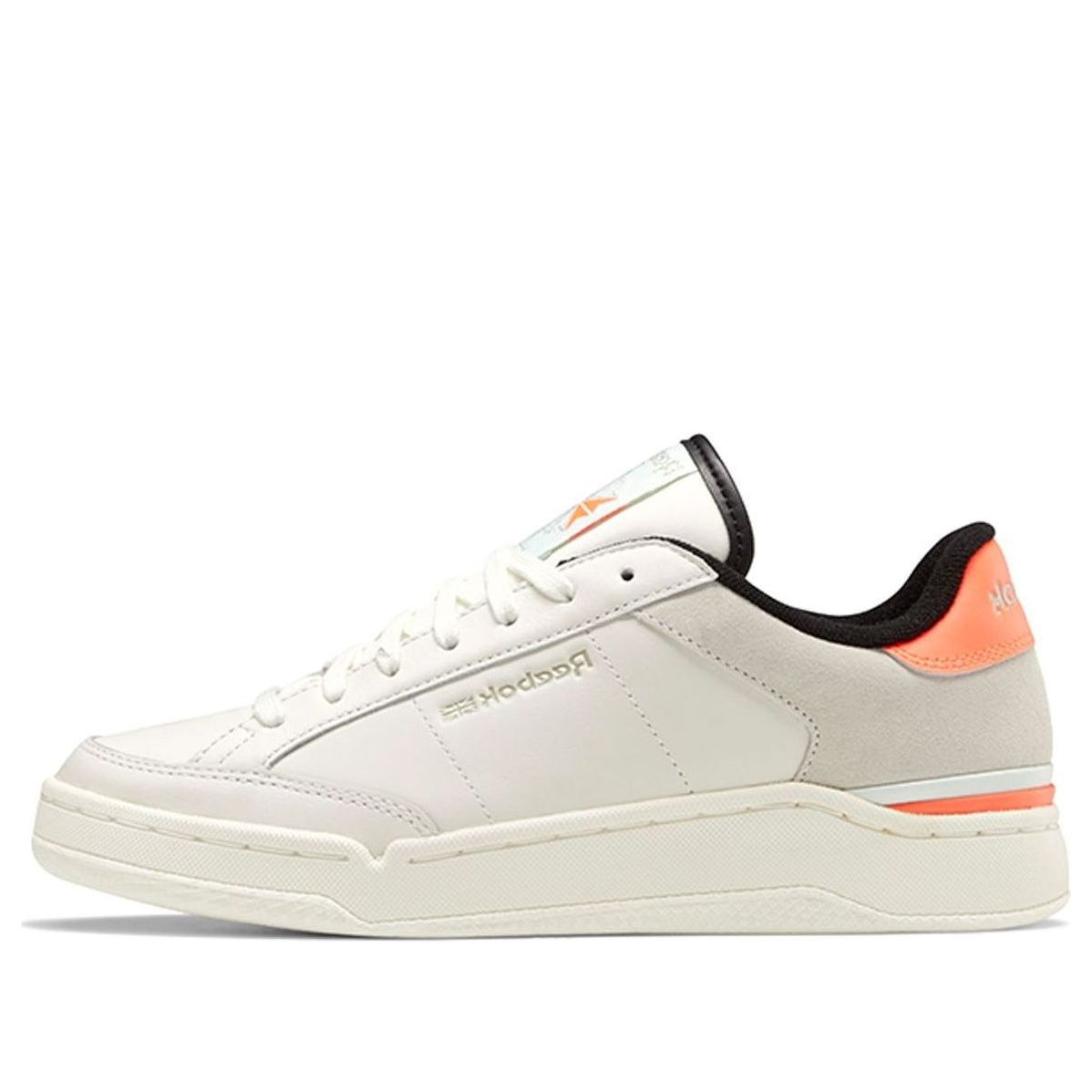 (WMNS) Reebok Ad Court 'White Black Orange' FY7346