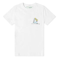Off-White The Simpsons Printing Short Sleeve White OMAA036S191850360188