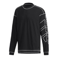 adidas M S2S BL LS TEE Casual Sports Round Neck Pullover Long Sleeves Black DV1003