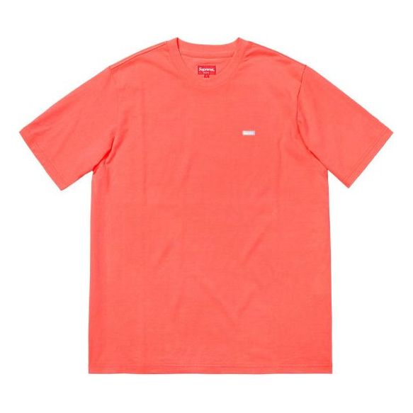 Supreme FW18 Reflective Small Box Fluorescent Pink Tee SUP-FW18-353
