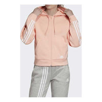 (WMNS) adidas Mh 3S Dk Hd Sports Hooded Jacket Pink EB3824