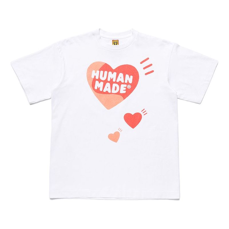 HUMAN MADE Love Short Sleeve Unisex White HM18TE016