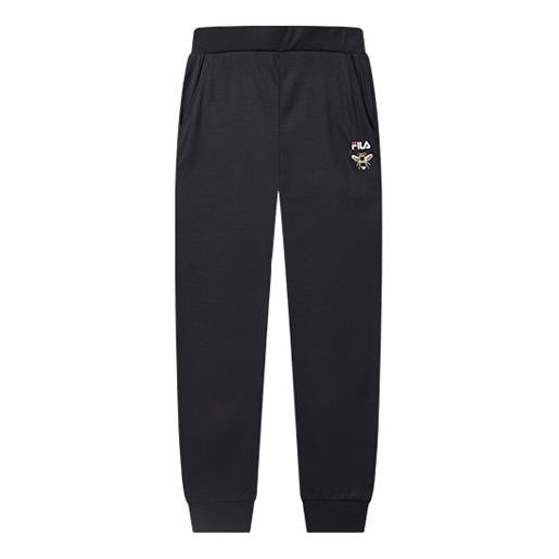 (WMNS) FILA Printing Embroidery Sweatpants Blue F11W028626F-NV