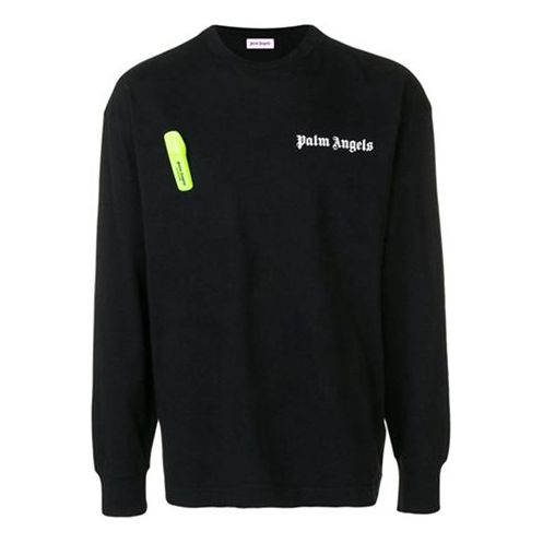 Men's PALM ANGELS Basic Long Sleeves Black PMAB002S194130081001