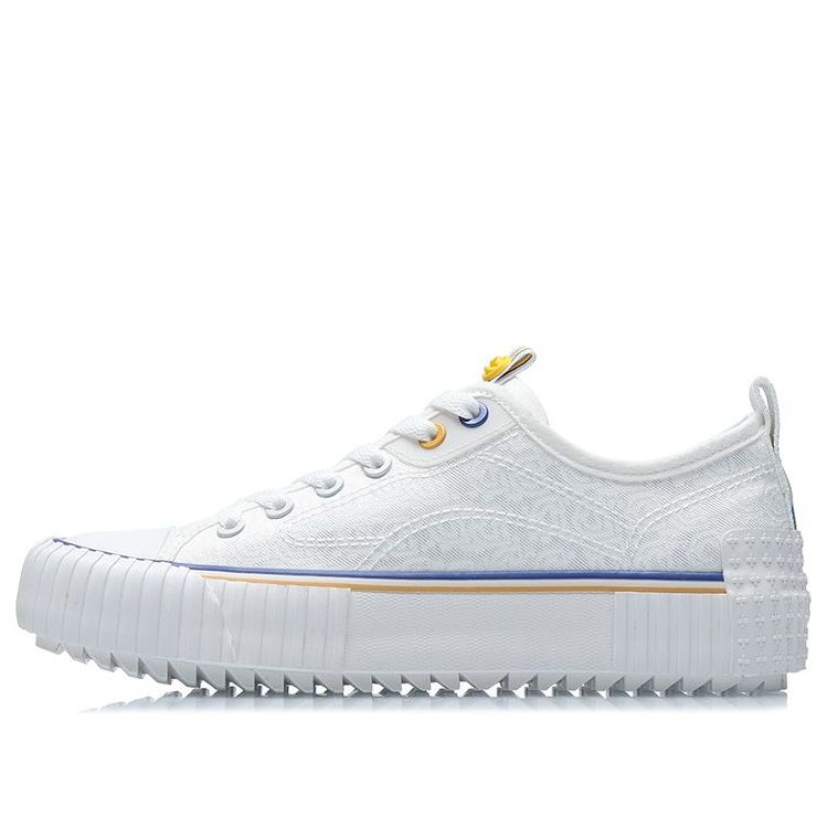 (WMNS) Li-Ning x Disney Skate Shoes 'White Yellow' AGCR178-2