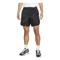 Nike Solid Color Casual Drawstring Sports Shorts Black DQ4245-010