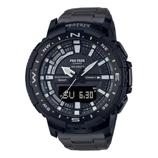 Casio Protrek Analog-Digital Watch 'Silver Black Purple' PRT-B70YT-1JF