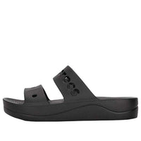 (WMNS) Crocs Baya Platform Sandals 'Core Black' 208188