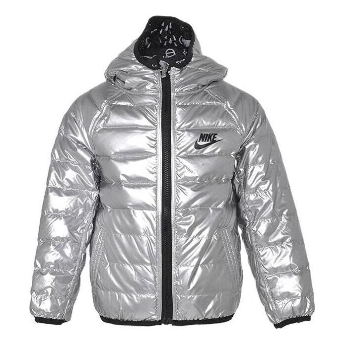 (PS) Nike Reversible Sports Hooded Warm Down Jacket 'Sliver' DZ9959-089