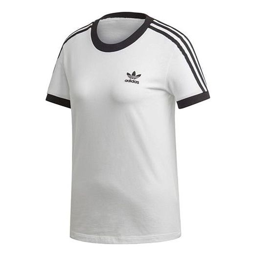 (WMNS) adidas originals 3 STR TEE Sports Short Sleeve White ED7483