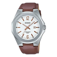 Men's CASIO STANDARD Series waterproof MTP-E158L-7A Mens White Analog MTP-E158L-7A2021