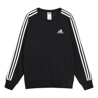 adidas Sports Round Neck Loose Long Sleeves Pullover Black GK9078