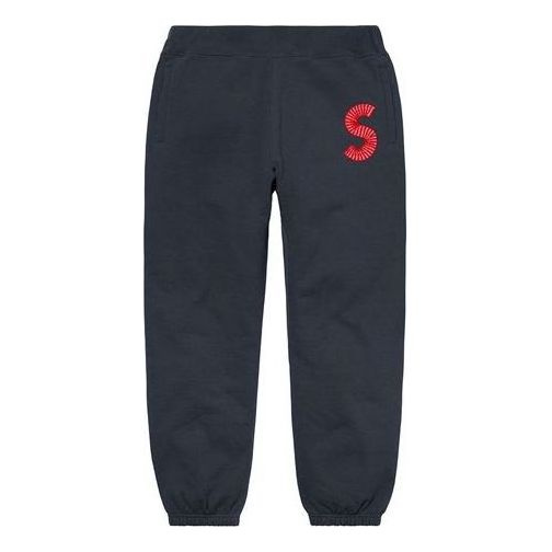 Supreme S Logo Sweatpants 'Black Red' SUP-FW20-070