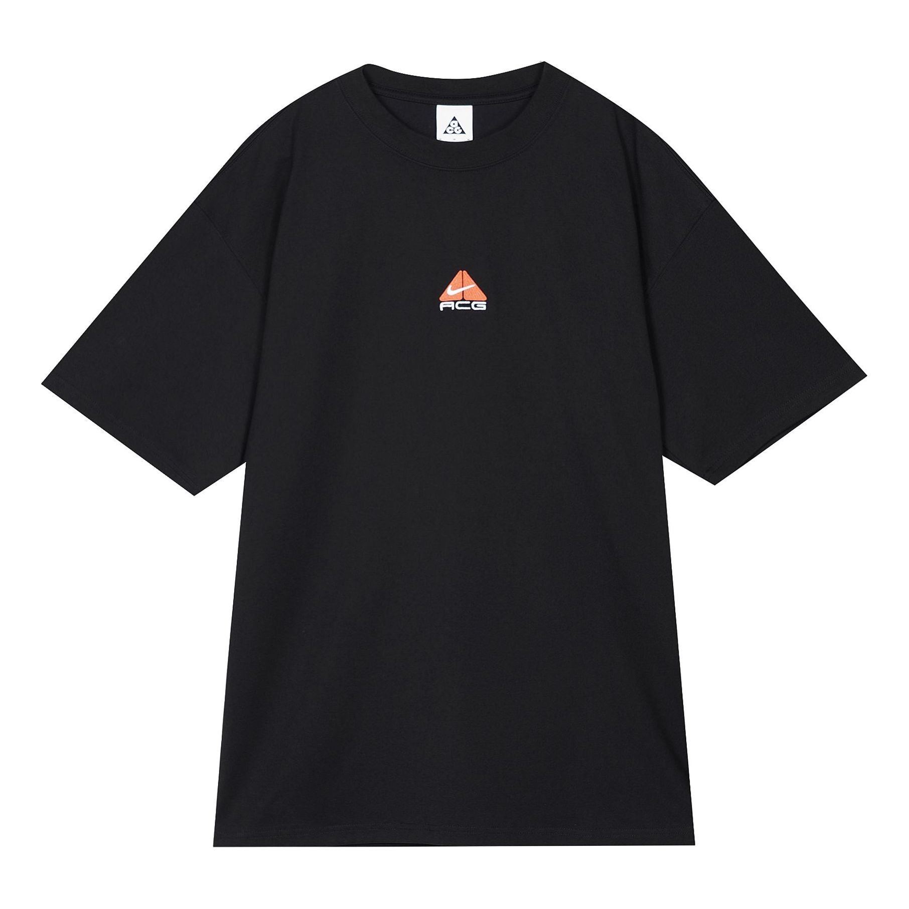 Nike ACG Logo Embroidered Pattern Loose Round Neck Short Sleeve Black DQ1815-010