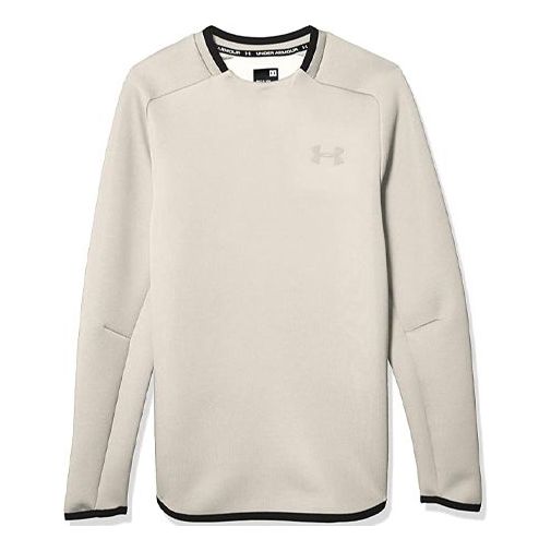 Men's Under Armour Move Training Sports Round Neck Pullover White 1354973-110