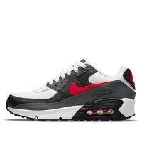 (GS) Nike Air Max 90 Leather 'Iron Grey University Red' CD6864-113