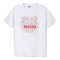 KENZO Unisex Chinese New Year Capsules Series SS21 Embroidery Tee White FB52TS9124SD-01