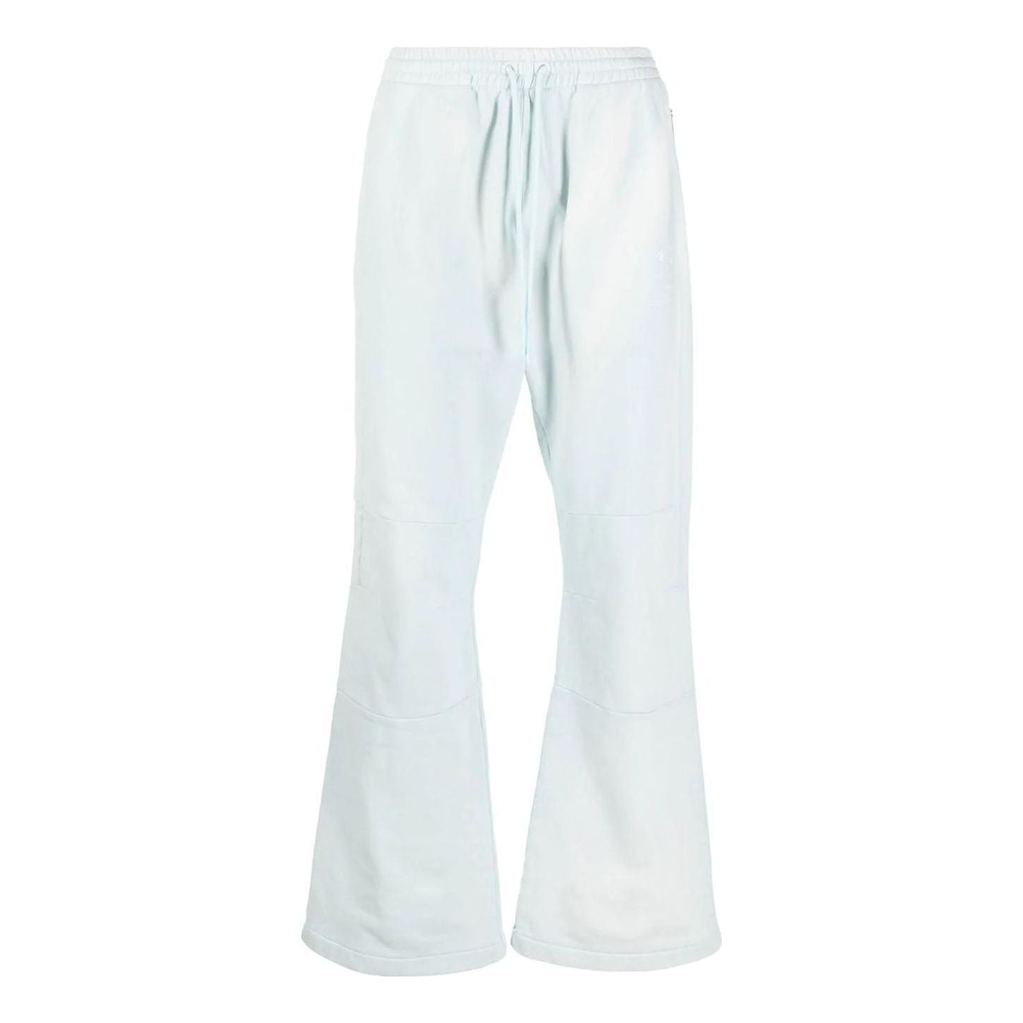Men's Off-White SS22 Solid Color Drawstring Lacing Sports Pants/Trousers/Joggers Light Blue OMCH045S22FLE0014141