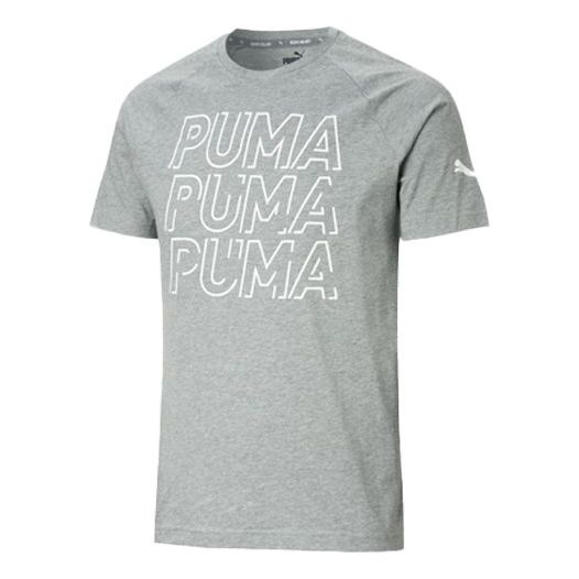 PUMA Modern Casual Printing Short Sleeve Gray 582824-03