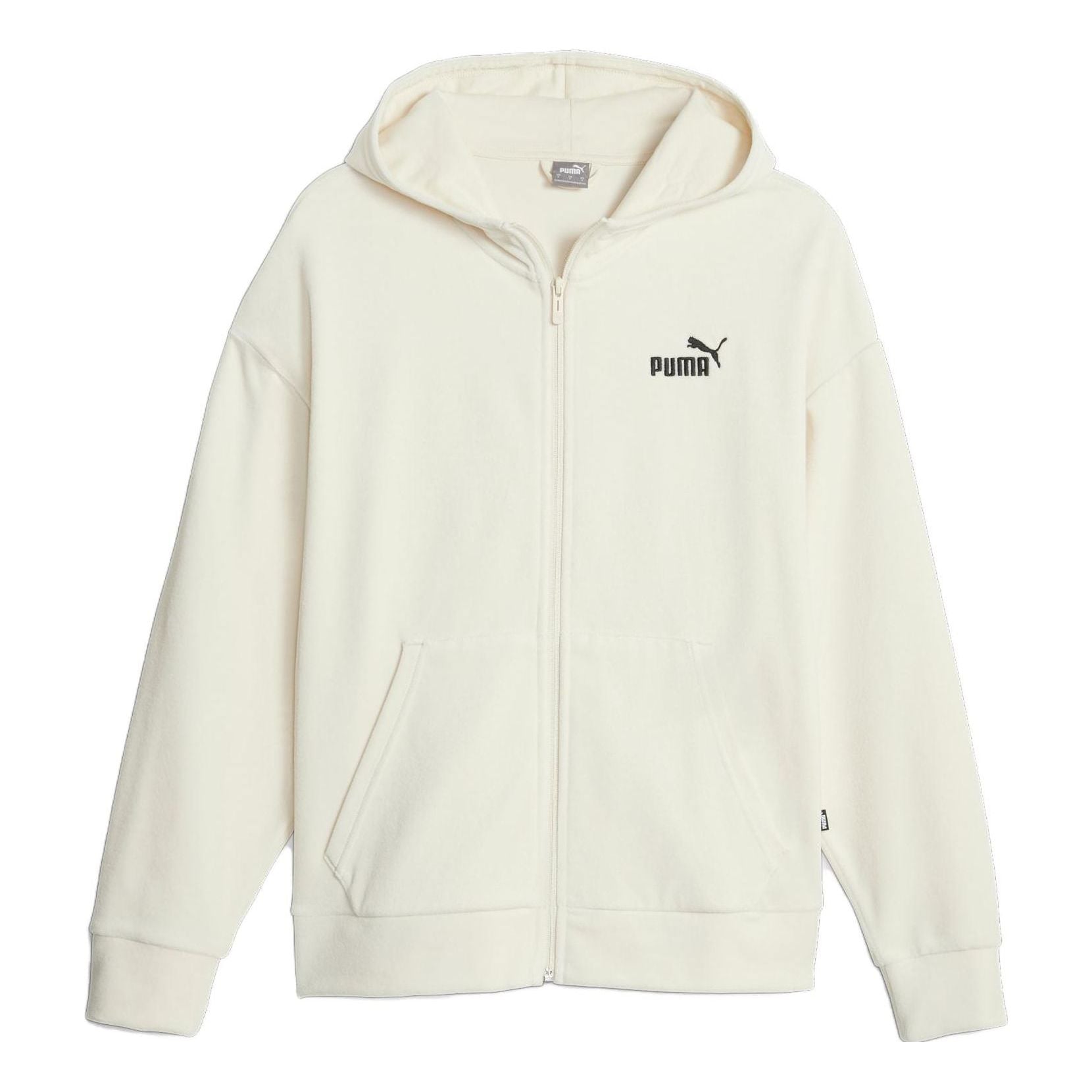 (WMNS) PUMA Essentials Elevated Full Zip Hoodie 'Alpine Snow' 675990-89