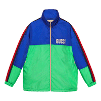 Gucci Gucci Tiger Nylon Canvas Jacket With Patch 'Blue Green' 683254-Z8AXH-4309