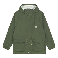 New Balance Men's New Balance Casual Sports Solid Color Hooded Jacket Green AMJ13360-SG