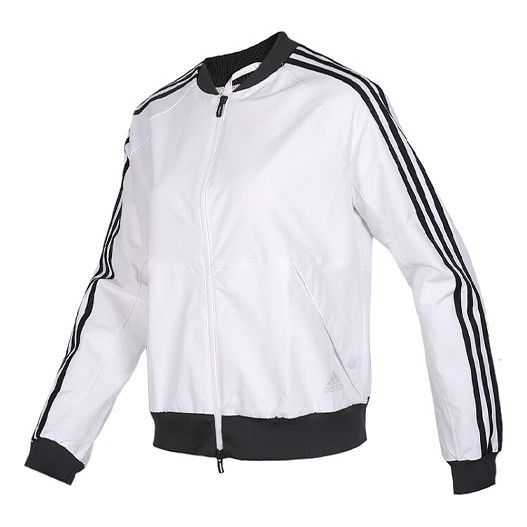 (WMNS) adidas Stand Collar Sports Jacket White FK3509