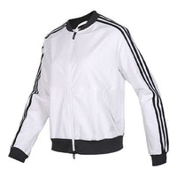 (WMNS) adidas Stand Collar Sports Jacket White FK3509