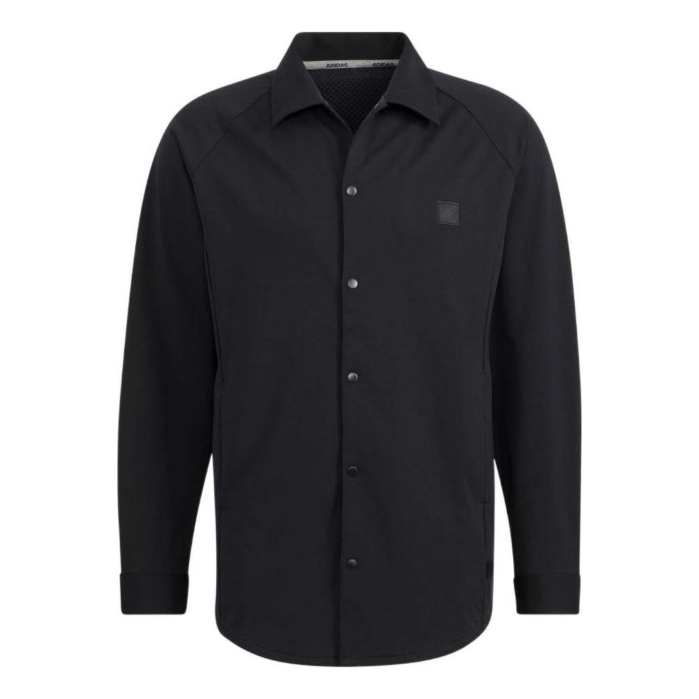 adidas Solid Color Breathable Long Sleeves Shirt Black H64639