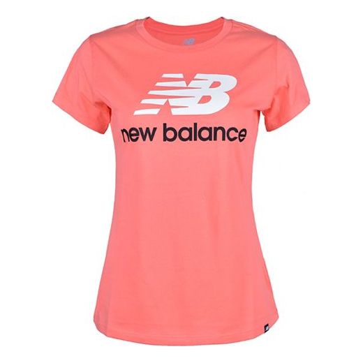 (WMNS) New Balance Minimalistic Printing Short Sleeve Pink AWT81536-FIJ