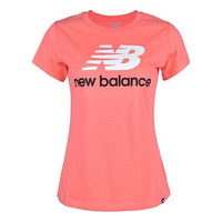 (WMNS) New Balance Minimalistic Printing Short Sleeve Pink AWT81536-FIJ