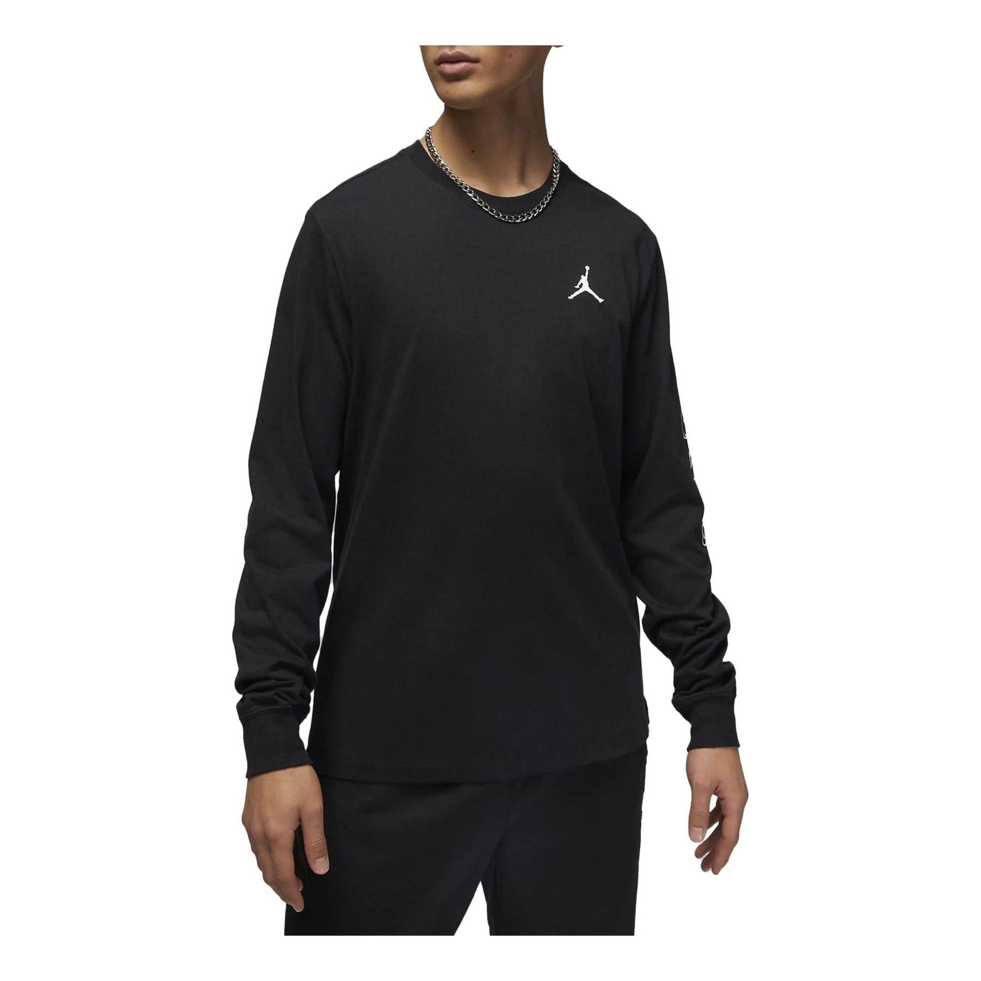 Air Jordan Long Sleeve Crew Neck T-Shirt 'Black' FD0600-010