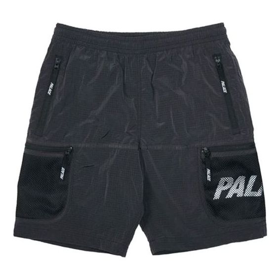 Palace SS21 Mesh Pocket Shell Short 3M Zip 'Black' P20SS053