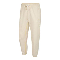 Men's Nike Dri-FIT Standard Issue Solid Color Casual Sports Long Pants Creamy White CK6366-252