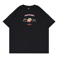 (WMNS) Converse Boards Co. Logo T-Shirt Asia Sizing 'Black' 10025883-A02