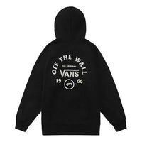 Vans Pure Cotton hooded Zipper Couple Style Black VN0A48ADBLK