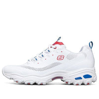 Skechers D'Lites 1.0 Low-Top Running Shoes White/Blue/Red 888014-WBRD