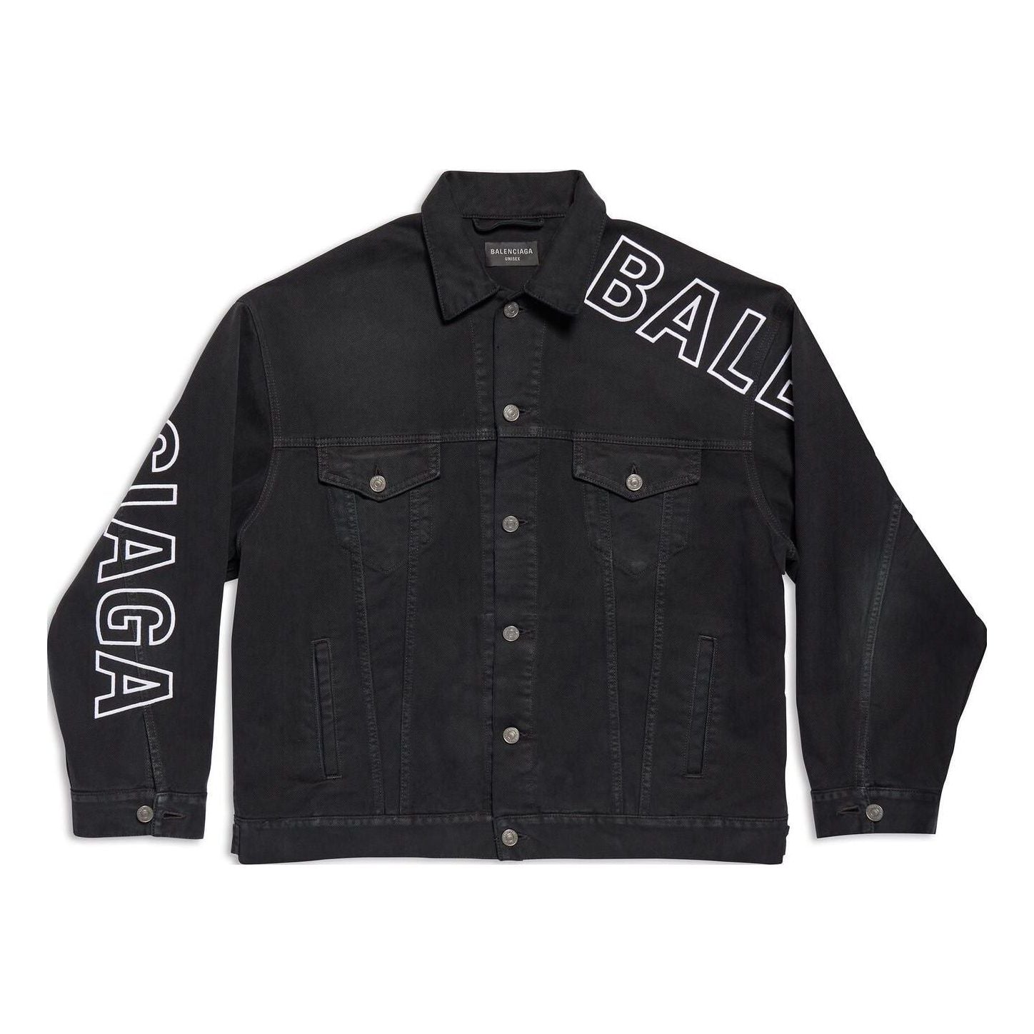 Balenciaga Outline Large Fit Jacket 'Black' 767949TNW111672