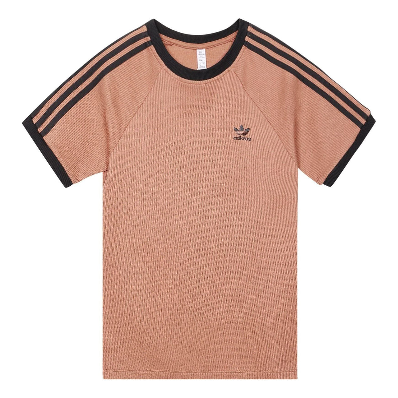 (WMNS) adidas 3-Stripes Slim T-Shirt Asia Sizing 'Pink Black' IC5464